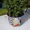 12.5" Handmade Mexican Talavera Ceramic Planter